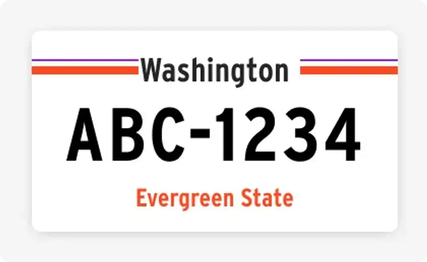 license plate lookup Washington