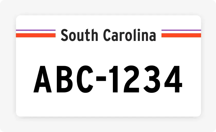 license plate lookup South Carolina