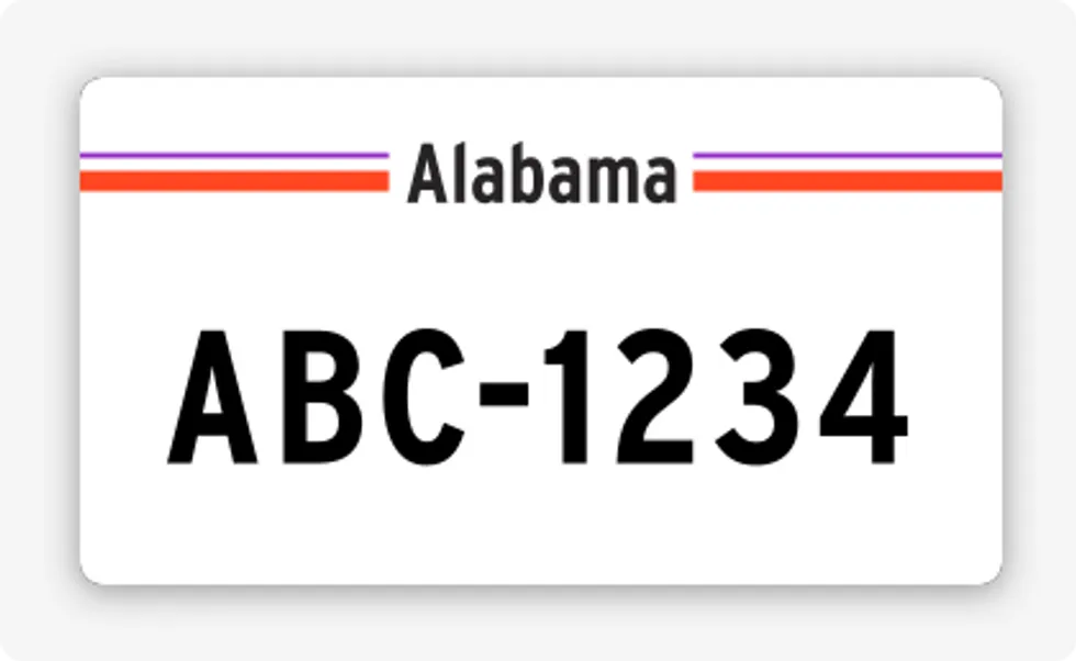 license plate lookup Alabama