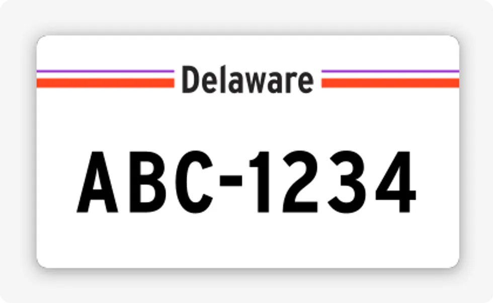 license plate lookup Delaware
