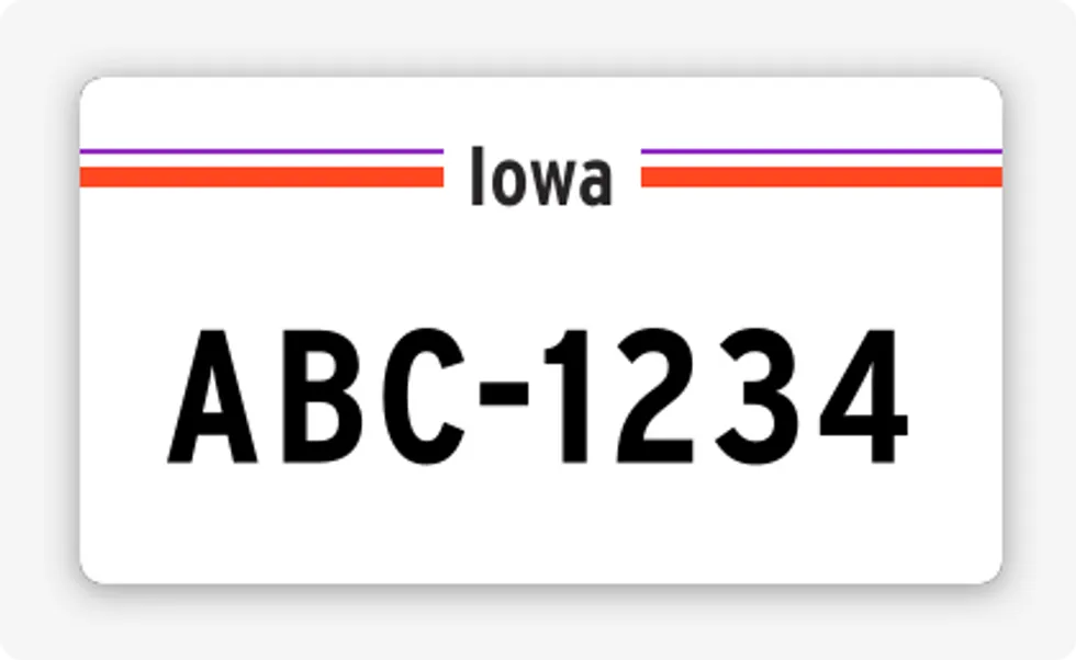 license plate lookup Iowa