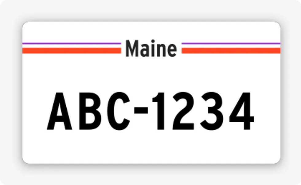 license plate lookup Maine