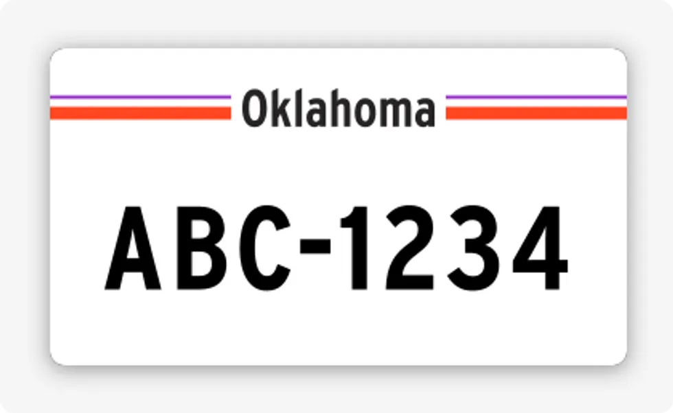 license plate lookup Oklahoma